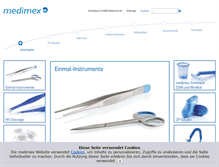 Tablet Screenshot of medimex.de